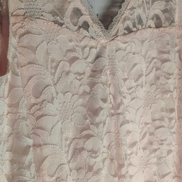 ✨Torrid Lace Sleeveless Plus Size 3 Top in Soft Pink - Picture 2 of 5